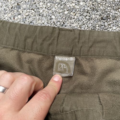 Men’s XL Trakker Fleece Lined Trousers Bottoms Carp Fishing Khaki Green Bottoms — image 5