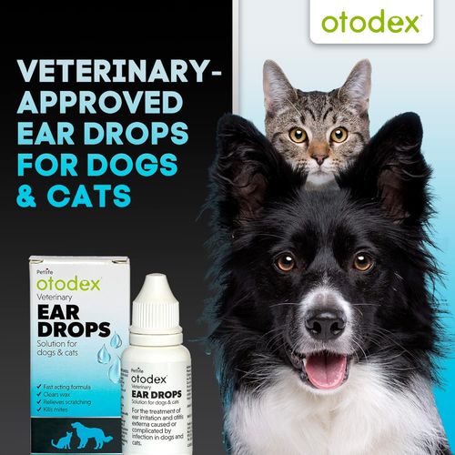 Petlife Otodex Ear Drops Solution Dog Cat Clear Wax Mites Cleanser Itching 14ml — image 2