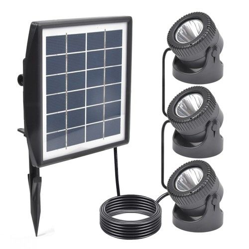 LED Solar Light RGB Changing Submersible Lamp Underwater Garden Pool Pond Lights