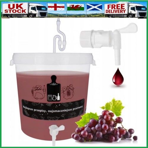 Fermentation Container 30L + Lid + Fermentation Tube + Tap - Fermentation Bucket