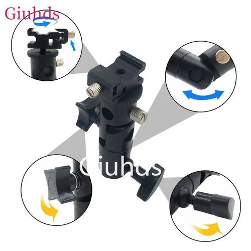 Flash Bracket Hot Shoe Umbrella Holder Mount Light Stand For DSLR Camera E Type — image 6