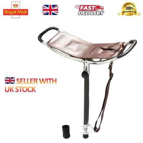 Shooting Stick Folding Seat Walking Hunting  Shooting Stick With Rubber Ferrule