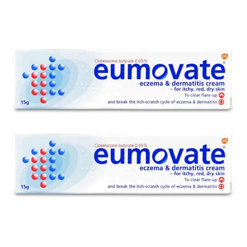 2x Eumovate Cream Eczema & Dermatitis Cream For Itchy, Dry Skin - 0.05% - 15g UK — image 1