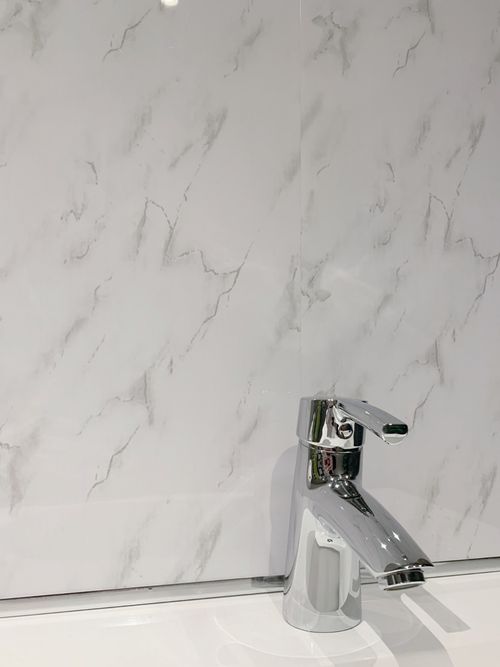 10 White Marble PVC Bathroom Panels Shower Wet Wall Kitchen Ceiling Cladding — image 10