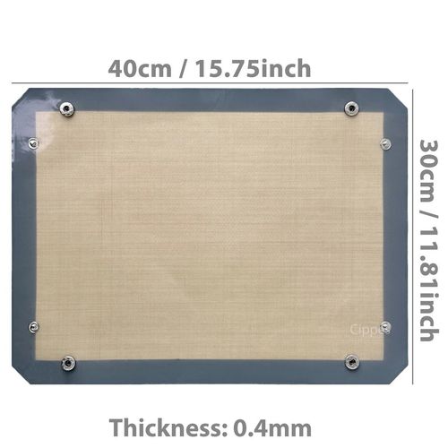 Silicone Baking Mat with Buckle Non Stick Reusable Oven Liner Baking Sheet Tray — image 3