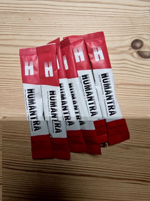 HUMANTRA Zero Sugar Vegan Electrolyte Sachets Black Cherry 6, 23.4g — image 2