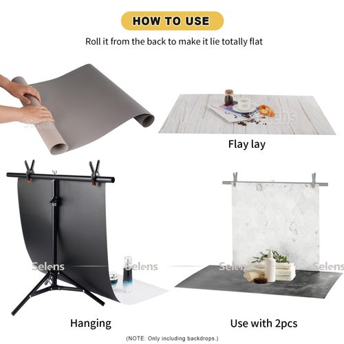 6PCS Photo Backdrop Paper Photography Background Prop Waterproof Studio 57*87cm — image 4