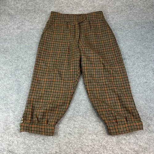 VINTAGE Womens Plus Fours Shooting Breeks Tweed W28 Green Hunting Roxton Sport