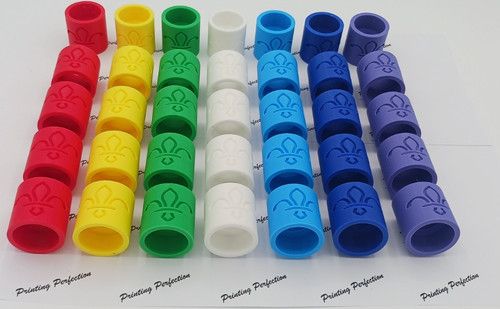 35 x Mix Colour UK Scout Woggle Plastic 3D Printed Next Day Dispatch Made in UK