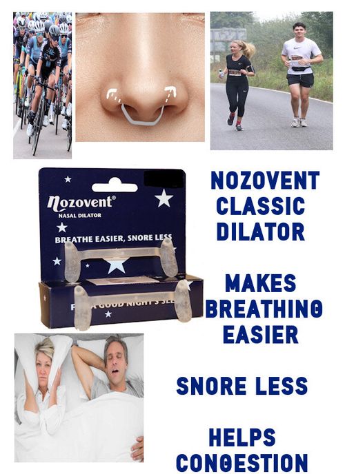 Nozovent Nasal Dilators 2PK  breathe easier snore less SIZE MEDIUM free P/P — image 2