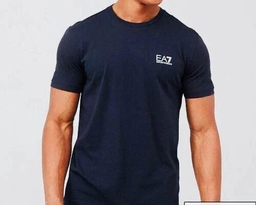 Emporio Armani EA7 Men's Casual Tee Cotton Crew Neck Short Sleeve Top