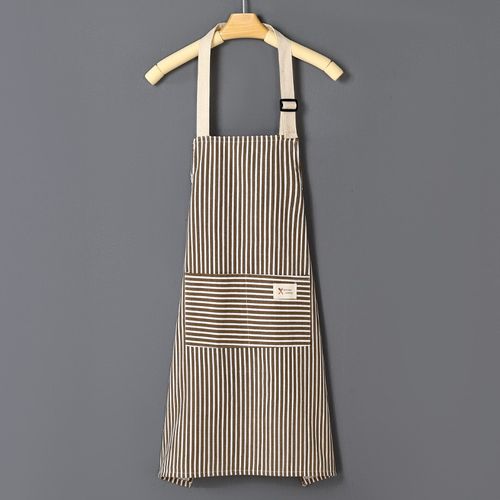 2x Chef Apron Striped Cooking Kitchen Aprons Neckband Pockets Apron Women & Men — image 3