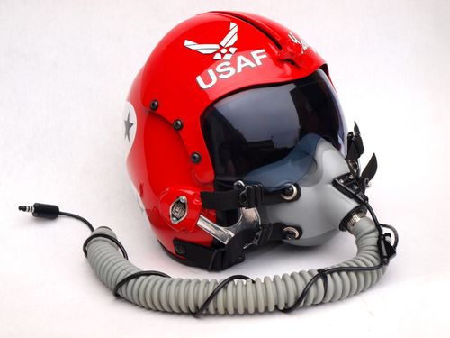 USAF Thunderbirds beautiful full size replica flight helmet and oxygen mask — image 8