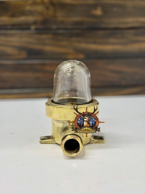 Original Ship Room Light – Brass Bulkhead Fixture for Wall or Ceiling Set of 2 — image 5