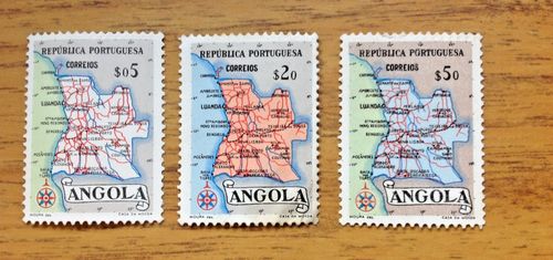 Angola 1944 Maps  Mixed  Stamps. Free UK Postage — image 1