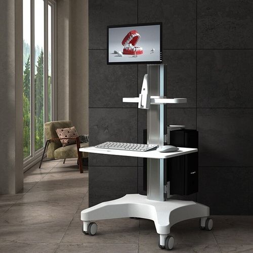 Medical Trolley Stand Dental Oral Scanner Mobile Cart Clinic Laptop Rack — image 1