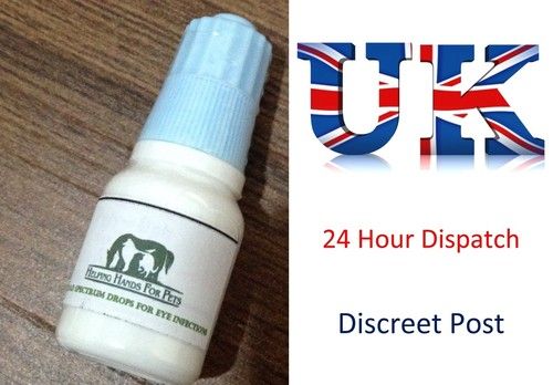 PET EYE DROPS - For Conjunctivitis, Dog, Cat, Horse, Rabbit, All Mammal Animals