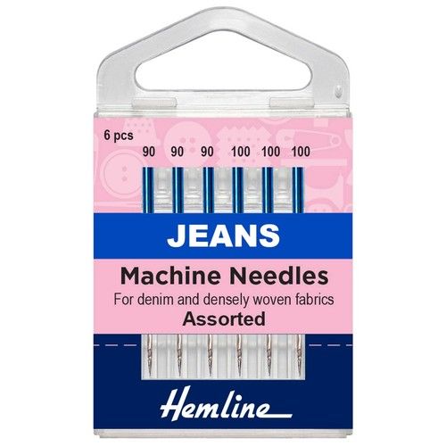Jeans Denim Sewing Machine Needles Heavy Duty 90/14, 100/16, 110/18 – Hemline
