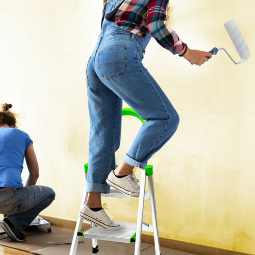 2 Step Aluminium Ladder Foldable Safety Step Stool 140kg Anti-Slip Wide Treads — image 3