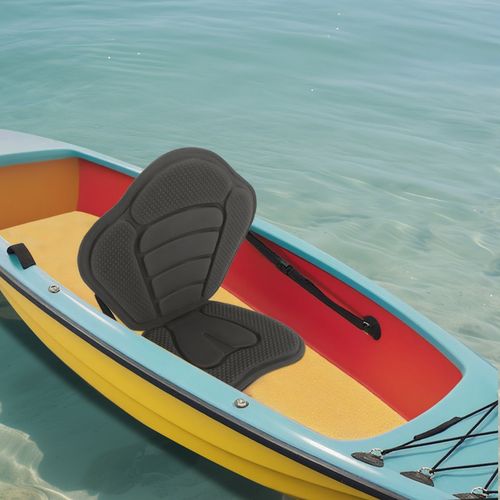 Kayak Seat Adjustable Sit On Top Canoe Back Rest Support Cushion Safety Black — image 7