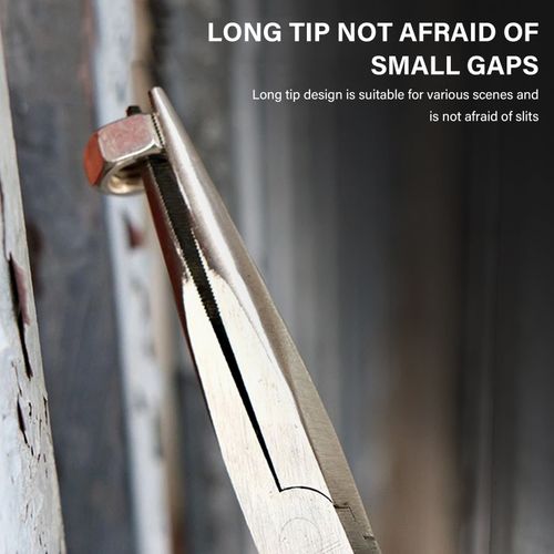 4x 280mm Long Needle Nose Pliers - Straight/Bent Tip Extended Reach Tool Set — image 7
