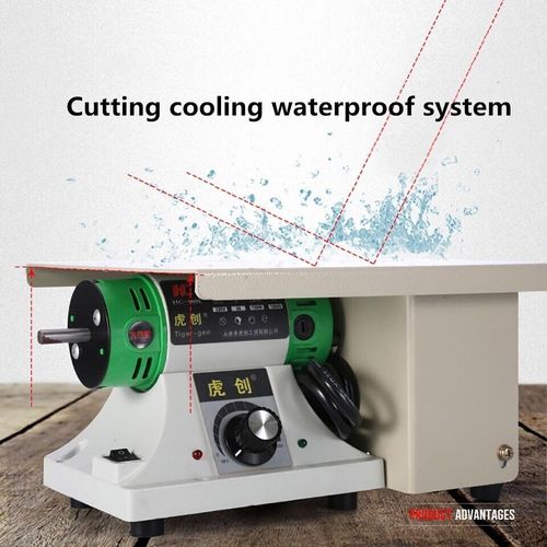 Cutting Machine 220V Gemstone Jade Tabletop Polishing Grinding Machine Table Saw — image 5
