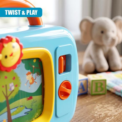 My First TV Baby Musical Television Colourful Toy Safari Animals Lullaby Play — image 5