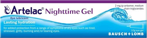 2x Artelac Nighttime Eye Gel 10g Deep Night Hydration for Persistent Eye Dryness — image 3