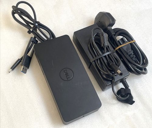 Dell D6000S USB-C USB-A Laptop Docking Station With 130W Dell Power Adapter — image 1