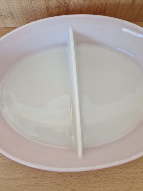 ​Vintage Pyrex Daisy Pink Divided Casserole Dish Serving Dish  1.5 Qt — image 4