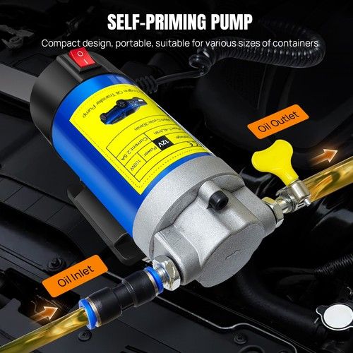 12V Electric Car Diesel Engine Oil Change Transfer Extractor Suction Syphon Pump