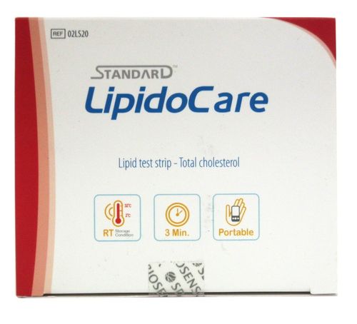 LipidoCare Total Cholesterol Test Strips (25 Pack) |  Home Cholesterol Testing — image 2