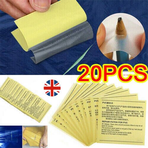20X Inflatable Repair Kit Puncture For Pools Airbeds Hot Tub Patches Heavy Duty — image 1
