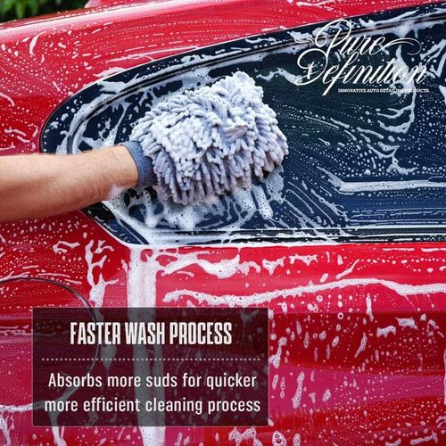 Chenille Wash Mitt X 2 Microfibre Noodle Car Washing Cleaning Pure Definition — image 7