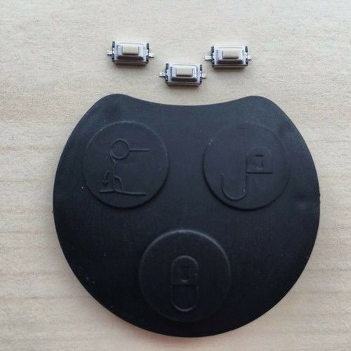 FOR SMART Car 3 button REMOTE KEY FOB Case Shell Repair Kit  with Micro switches