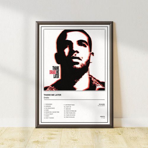 Drake Album Cover Poster – Choose Your Album – A5 A4 A3 Print - Music Poster