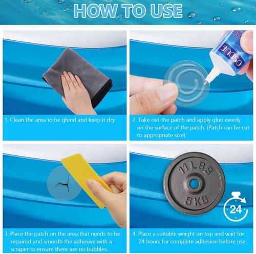 Swimming Pool Vinyl Repair Kit for Lay-Z-Spa Hot Tubs Inflatable Spas — image 5