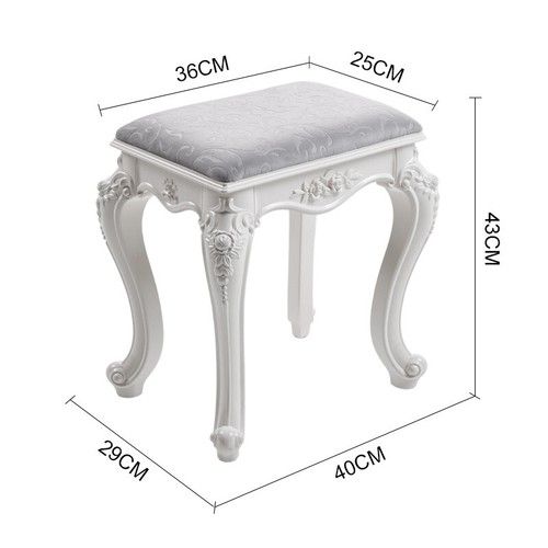 Vanity Dressing Table Stool Soft Makeup Chair Soft Seat Piano Stool Footstool