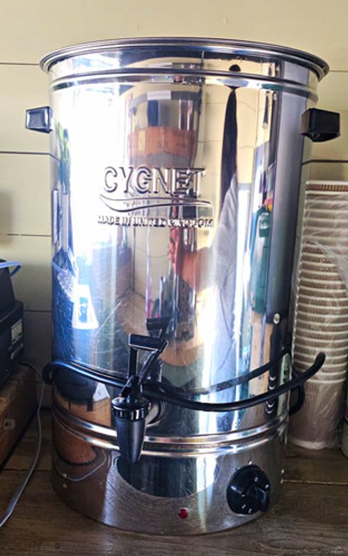 Cygnet Stainless Steel Electric Hot Water Urn Boiler Tap Pourover Style