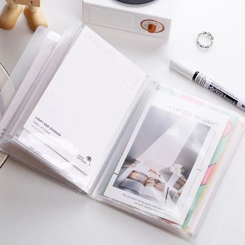 40 Sheets Postcard Storage Book Portable Photo Album Cards Holder Home Use — image 3