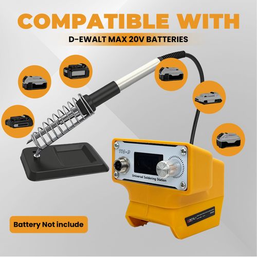 DeWalt Digital Cordless Soldering Station DIY Repair Solder Iron Kit Compatible — image 4