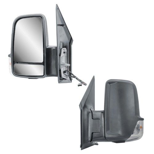 Passenger Left Side Wing Mirror N/S Manual No Heat for 06-18 Sprinter VW Crafter