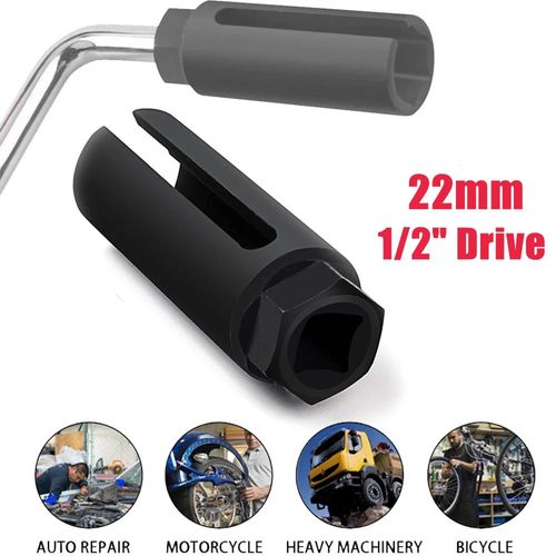 22mm Heavy Duty 1/2" Drive O2 Lambda Oxygen Sensor Open Socket Removal Tool Kit — image 1