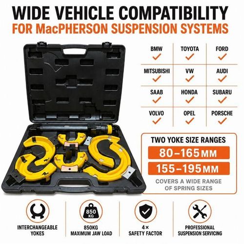Universal Strut Spring Compressor Kit Coil Clamp Macpherson Car Auto Tool Set UK — image 4