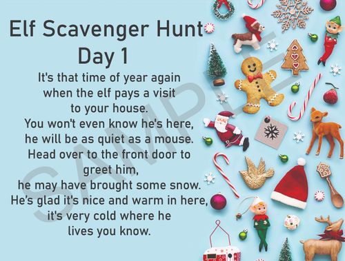24 Days of Will The Elf Be Put on the Naughty Shelf Christmas Hunt Clues Ideas — image 3