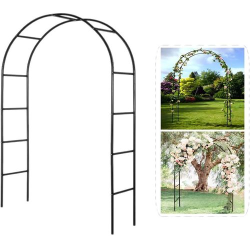 2.4 M Garden Arch Trellis Metal Tubular Frame Climbing Plant Archway Arbour UK🔥 — image 5