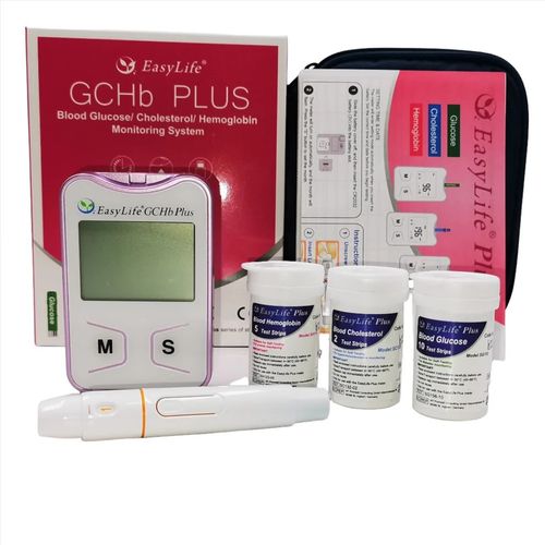 TOTAL HOME CHOLESTEROL EASYLIFE + GLUCOSE +HAEMOGLOBIN MULTI - METER PACKAGE — image 1