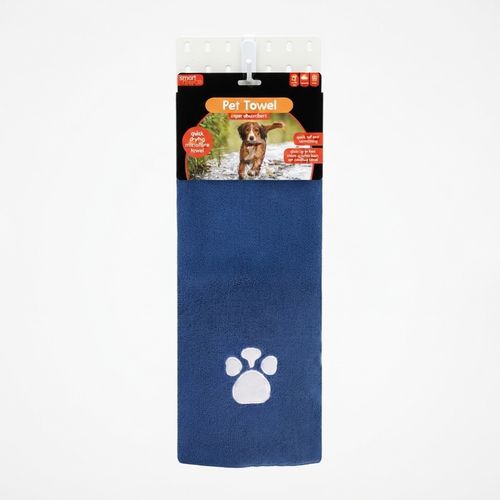 Smart Choice Microfibre Pet Towel Paw Print Soft Absorbent Dog Cat Drying Bath — image 4