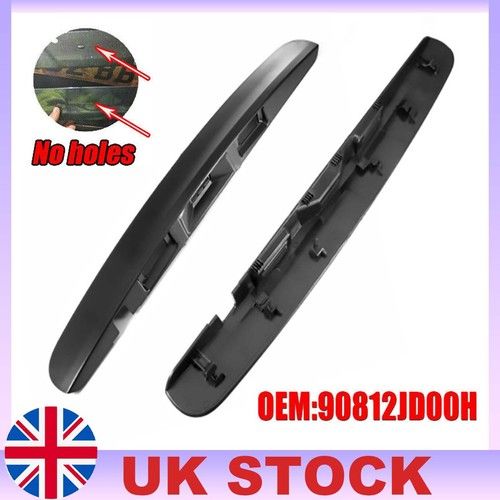 FOR NISSAN QASHQAI REAR TAILGATE BOOT HANDLE COVER TRIM 2007-2015 J10 BLACK NEW