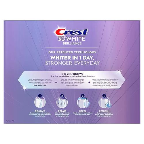 Crest 3DWhite Brilliance Deep Stain Remover Toothpaste 60g - New Without Box — image 9
